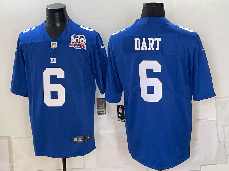 Men New York Giants #6 Dart blue Nike 2026 NFL Game Jersey 0930001->youth mlb jersey->Youth Jersey